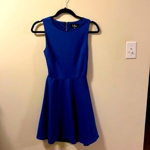 Lulu’s ‘Just Us Skater’ Royal Blue Dress